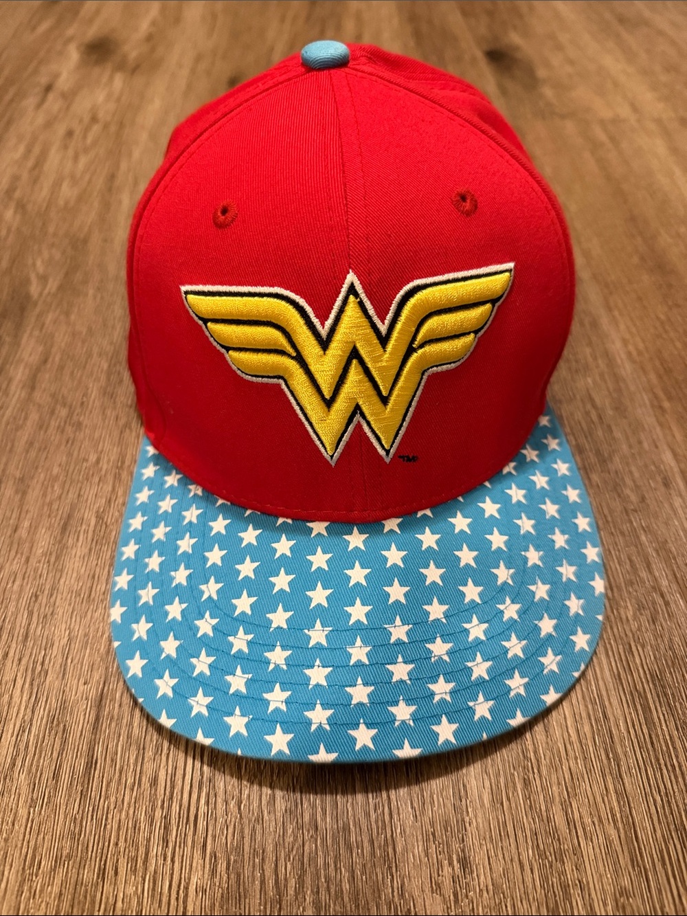 DC Comics Wonder Woman Red Cap with Blue Star Brim